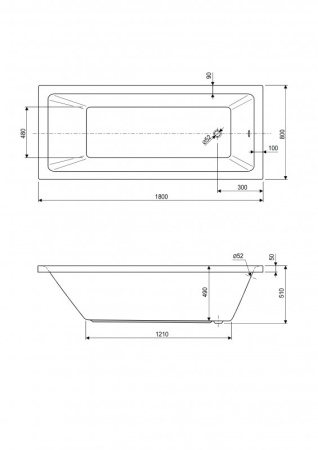 Передняя панель для акриловой ванны CEZARES PLANE-180-SCR-W37 Передняя панель для акриловой ванны CEZARES PLANE-180-SCR-W37