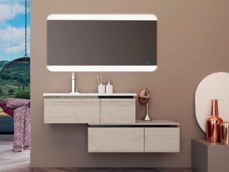 Подвесной шкафчик с двумя выдвижными ящиками, 100х45х32 Cezares 54406