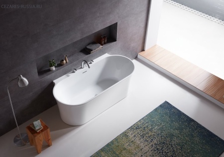 Акриловая ванна BELBAGNO BB409-1700-800-W/NM Белая внутри, черная матовая снаружи