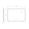 Зеркало Cezares CZR-SPC-STYLUS-1400-700-TCH-WARM