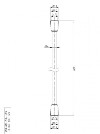 Гибкий шланг CEZARES CZR-FMD-120-NOP