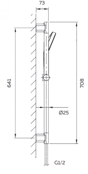 Душевой гарнитур AltroBagno SS 030303 Cr
