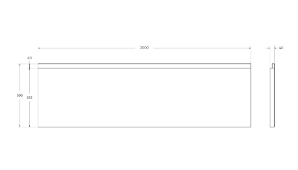 Передняя панель для акриловой ванны CEZARES PLANE-200-SCR-W37 Передняя панель для акриловой ванны CEZARES PLANE-200-SCR-W37