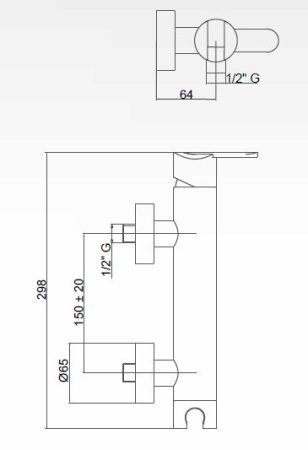 Смеситель для душа в комплекте с ручным душем Cezares GARDA-DDM-01-Cr Смеситель для душа в комплекте с ручным душем Cezares GARDA-DDM-01-Cr