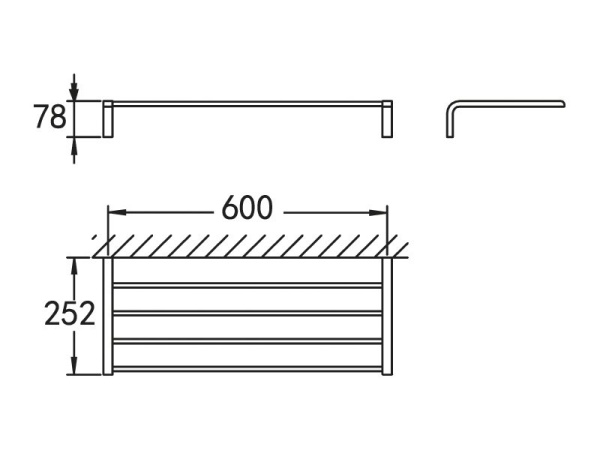 Полка для полотенец настенная ART&MAX AM-F-8928