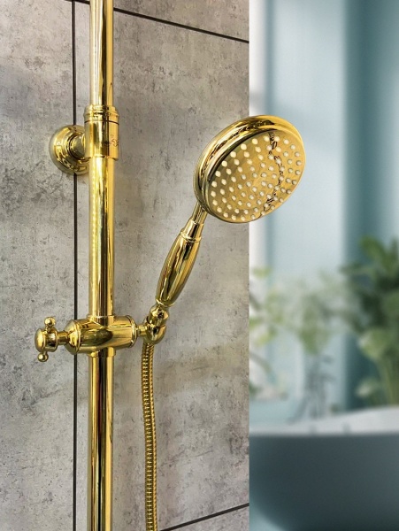 Душевая система с термостатом AltroBagno Beatrice 030408 Or Душевая система с термостатом AltroBagno Beatrice 030408 Or