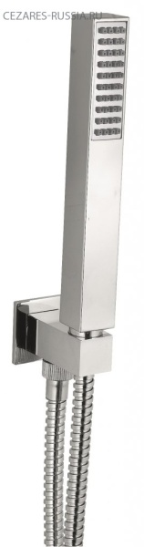 Ручной душ с гибким шлангом 150 см, штуцером и держателем Cezares CZR-L-DEFA-NOP Ручной душ с гибким шлангом 150 см, штуцером и держателем Cezares CZR-L-DEFA-NOP