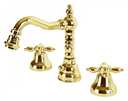 Смеситель на биде на три отверстия с донным клапаном Cezares NOSTALGIA-BBS2-02