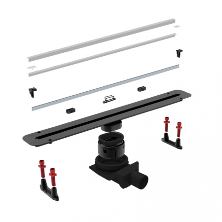 Линейный трап 750 мм CONFLUO PREMIUM SLIM LINE, ультратонкая модель с дизайн-вставкой Slim PESTAN 13