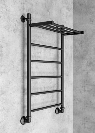 Полотенцесушитель водяной Chromix Nim 50x80 П5 MB с верхней полкой