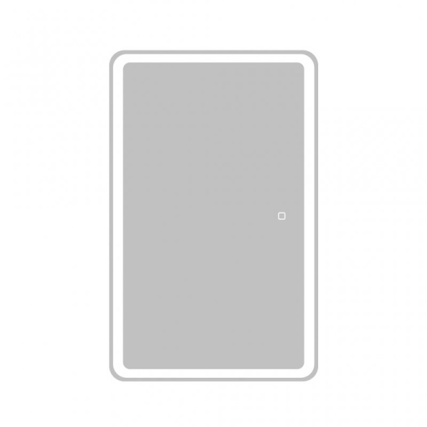 Зеркальный шкаф с одной распашной дверцей, с двумя стеклянными полками, со встроенной подсветкой и и Зеркальный шкаф с одной распашной дверцей, с двумя стеклянными полками, со встроенной подсветкой и и