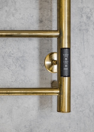 Полотенцесушитель электрический с сухим теном Chromix Bonn 50x80 П6 Br с крючками