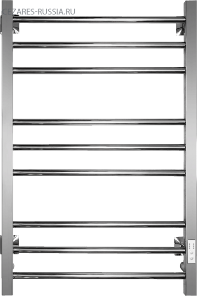 Полотенцесушитель электрический Chromix Berne 50x80 П9 Cr с сухим теном универсальное подключение Полотенцесушитель электрический Chromix Berne 50x80 П9 Cr с сухим теном универсальное подключение