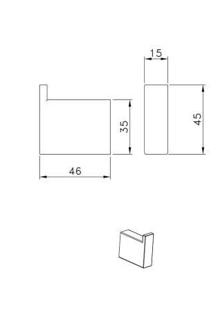 Крючок AltroBagno Aperto 081003 NeOp