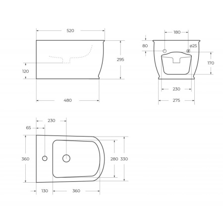 Биде подвесное BelBagno PRADO BB10150BH