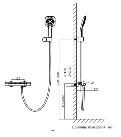 Смеситель для ванны AltroBagno Lamberto 0224 GrMt Смеситель для ванны AltroBagno Lamberto 0224 GrMt