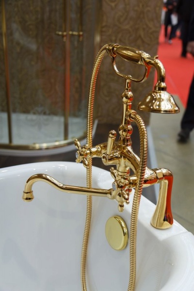 Смеситель на борт ванны с ручным душем Cezares NOSTALGIA-PBV-03/24-M