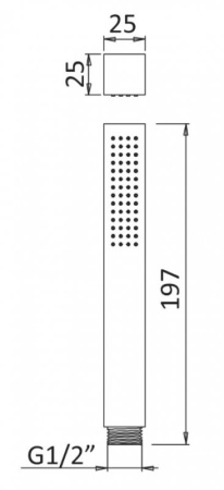 Душевая колонна со смесителем CEZARES PORTA-CD-SS Душевая колонна со смесителем CEZARES PORTA-CD-SS