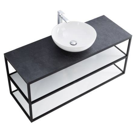 Металлический двухъярусный сварной каркас под раковину CEZARES CADRO-120/46/73-2C-PIA-MET-ST