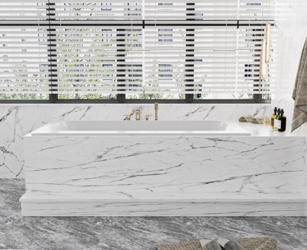 Ванна из искусственного камня Solid Surface CEZARES CZR-SLIDER-170-80-57-SSB