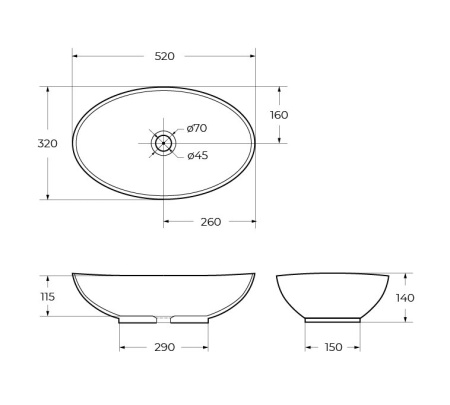 Донный клапан BelBagno BB-SC-NERO