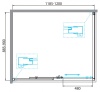 Душевой уголок BelBagno DUE-AH-1-120/90-C-CR