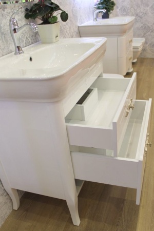 База под раковину напольная с двумя выдвижными ящиками, 715x440x760 BelBagno PRADO-800-2C-PIA2-BL