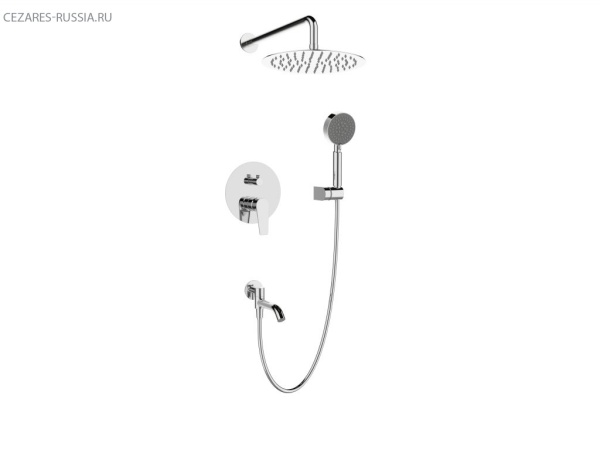 Душевой комплект встраиваемый c изливом BelBagno ANCONA-VDSET-CRM Душевой комплект встраиваемый c изливом BelBagno ANCONA-VDSET-CRM