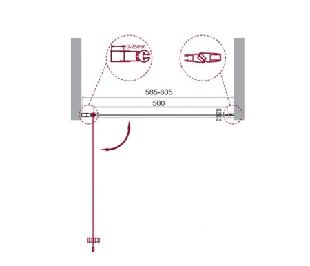 Душевая дверь в нишу BELBAGNO ETNA-B-1 ETNA-B-1-90-C-Cr Душевая дверь в нишу BELBAGNO ETNA-B-1 ETNA-B-1-90-C-Cr
