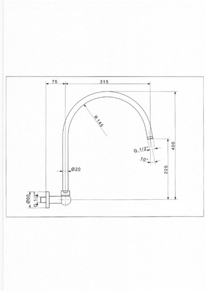 Излив для душа Cezares CZR-TDA3-02 Излив для душа Cezares CZR-TDA3-02