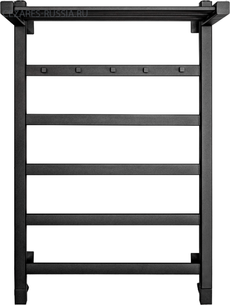 Полотенцесушитель водяной Chromix Granada 50x80 П5 MB с крючками и верхней полкой Полотенцесушитель водяной Chromix Granada 50x80 П5 MB с крючками и верхней полкой