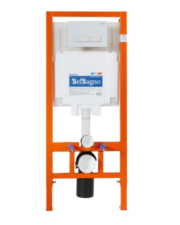 Система инсталляции для унитазов BelBagno BB002-80 с кнопкой смыва BB009-MR-BIANCO Cezares BB002-80/