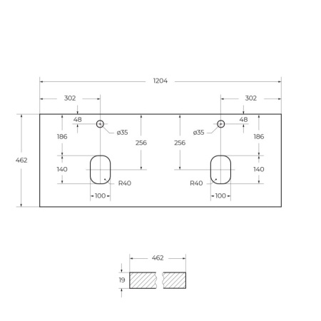 Консоль металлическая под накладные раковины BelBagno EK-120-ST