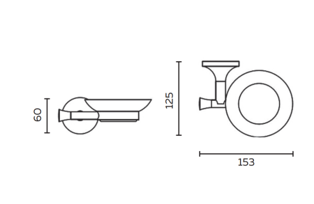 Мыльница подвесная AltroBagno Corposo 080714 Or