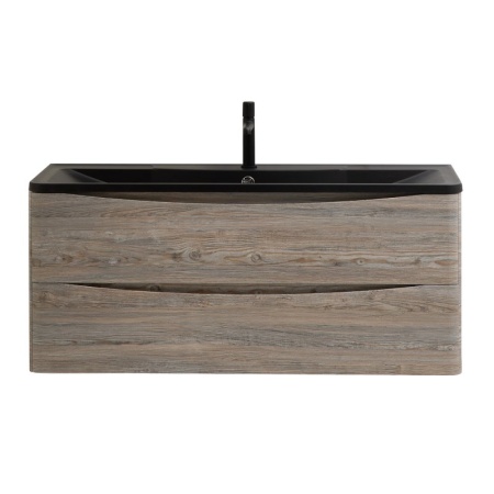 Раковина из искусственного камня BelBagno BB1200/455-LV-ART-ALR-NERO, чёрная матовая