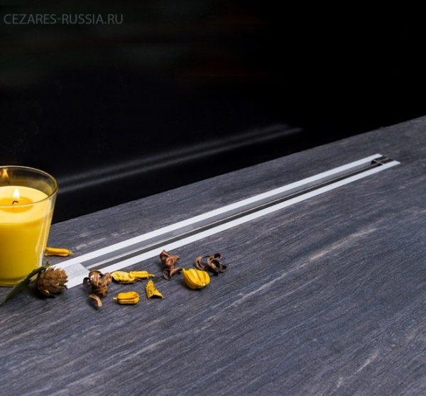 Линейный трап 950 мм CONFLUO PREMIUM SLIM LINE, ультратонкая модель с дизайн-вставкой Slim PESTAN 13