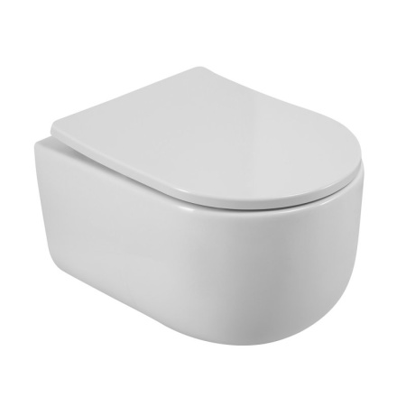 Чаша подвесного безободкового унитаза Belbagno со смывом TORNADO BelBagno SOFT-TOR BB084CH-TOR Чаша подвесного безободкового унитаза Belbagno со смывом TORNADO BelBagno SOFT-TOR BB084CH-TOR