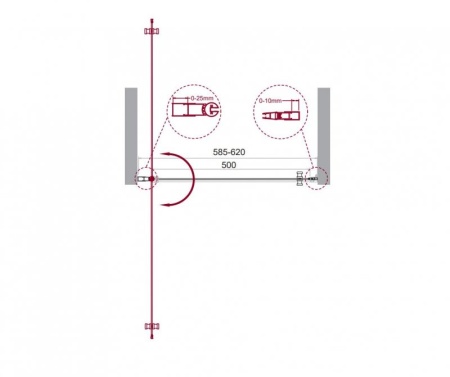 Душевая дверь в нишу BELBAGNO ETNA-B-1 ETNA-B-1-90-C-Cr Душевая дверь в нишу BELBAGNO ETNA-B-1 ETNA-B-1-90-C-Cr