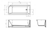 Акриловая ванна BelBagno BB712-1700-730-L
