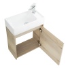 База под раковину подвесная BelBagno KRAFT MINI-500/260-1A-SO-PP-R Pino Pasadena