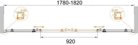 Душевая дверь в нишу CEZARES ANIMA BF-2 ANIMA-W-BF-2-160-C-Cr Душевая дверь в нишу CEZARES ANIMA BF-2 ANIMA-W-BF-2-160-C-Cr