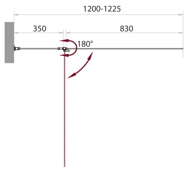 Душевая шторка на ванну BELBAGNO SELA-V-11 SELA-V-11-120/140-C-Cr
