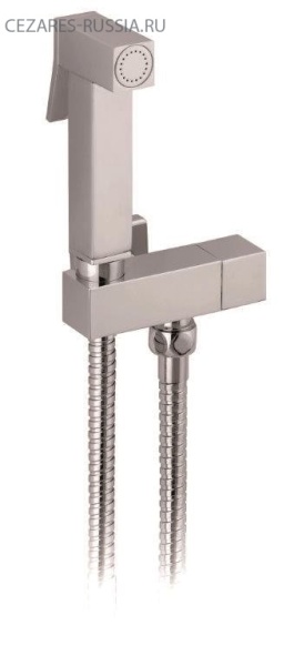 Гигиенический душ с гибким шлангом 120 см и держателем Cezares CZR-L-DIF-NOP  Гигиенический душ с гибким шлангом 120 см и держателем Cezares CZR-L-DIF-NOP
