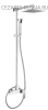 Душевая стойка с верхним и ручным душем Cezares QUATTRO-C-CD-01-S