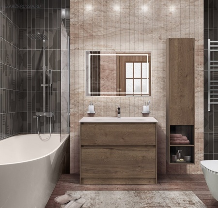 Стеклянная раковина BelBagno BB810/465-LV-VTR-BO