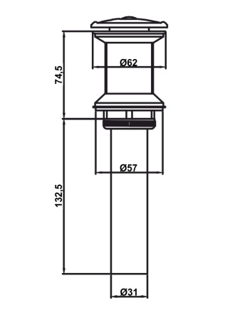 Донный клапан AltroBagno PU 070210A OrSp