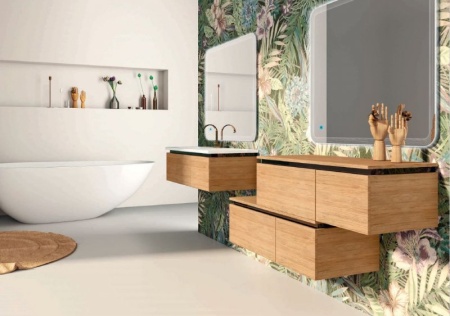 Подвесной шкафчик с двумя выдвижными ящиками, 100х45х32 Cezares 54406