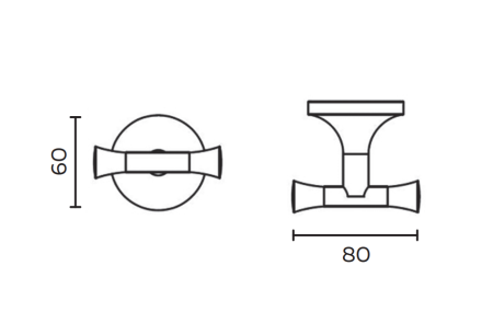 Крючок AltroBagno Corposo 081010 Or