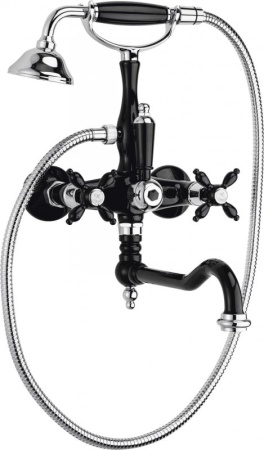 Смеситель для ванны с поворотным изливом и ручным душем Cezares NOSTALGIA-VDF-02-Bi