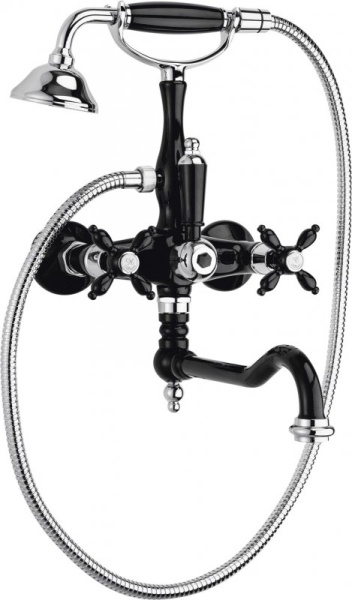 Смеситель для ванны с поворотным изливом и ручным душем Cezares NOSTALGIA-VDF-NLC